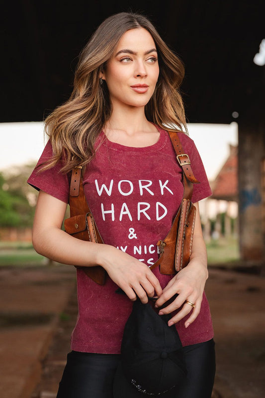 CAMISETA BABY LONG WORK