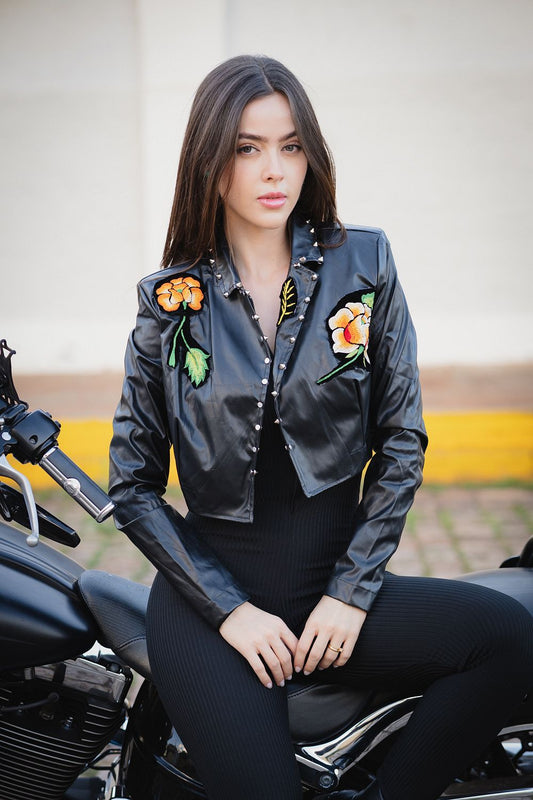 JAQUETA CROPPED BOHO