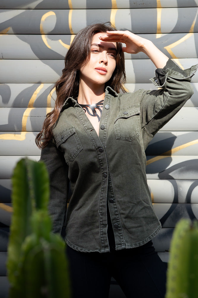 Camisa Sarja Femme