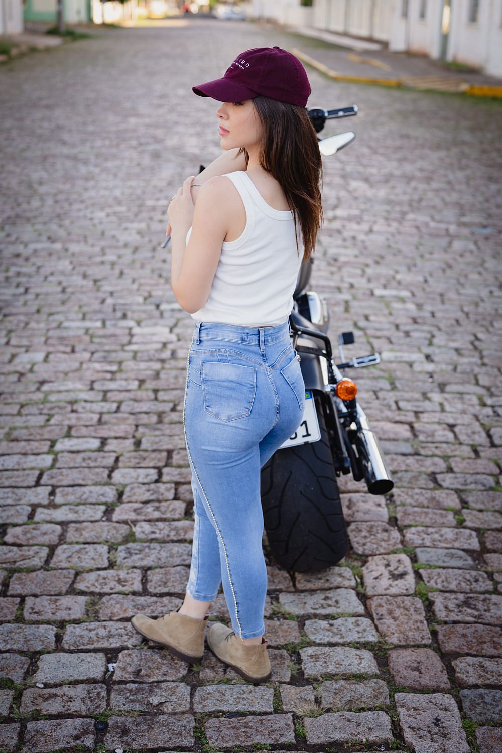 CALÇA JEANS CAPRI FEME