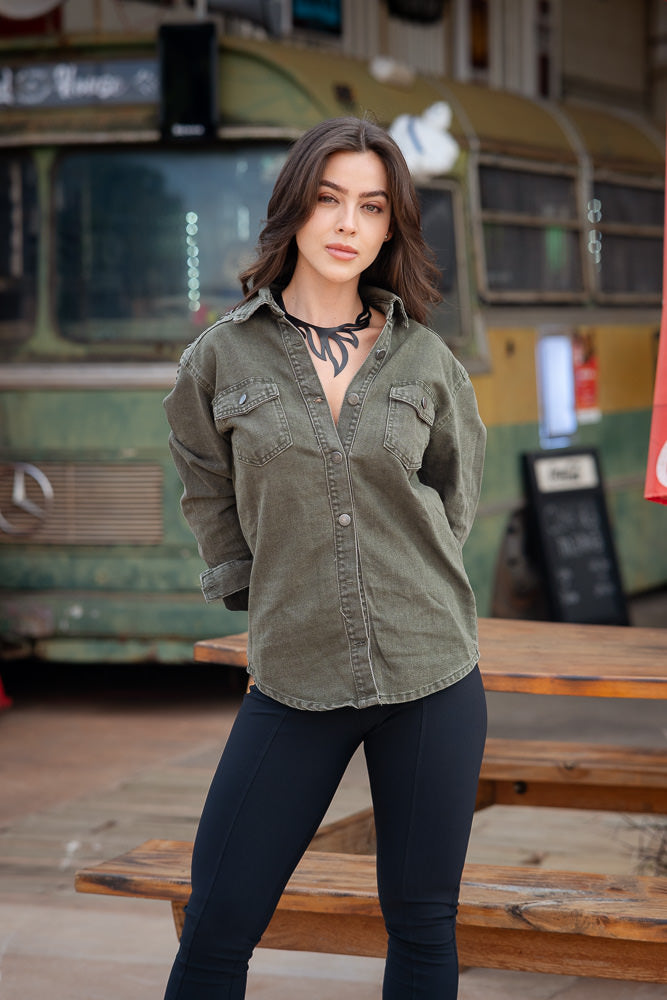 Camisa Sarja Femme