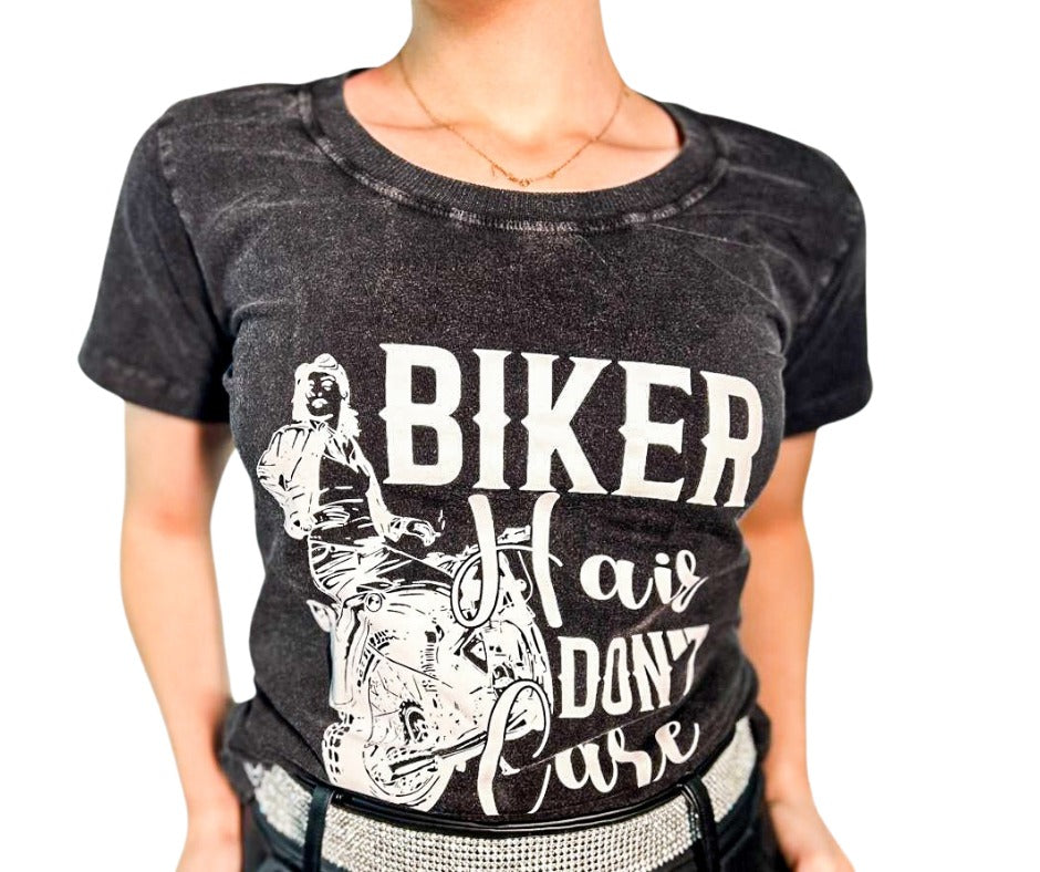 T-SHIRT FEMININA BIKER